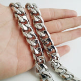 Tiasri Cuban Link Chain Collar Choker Man Necklace