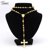 Tiasri Cross Pendant Necklace Stainless Steel Jewelry