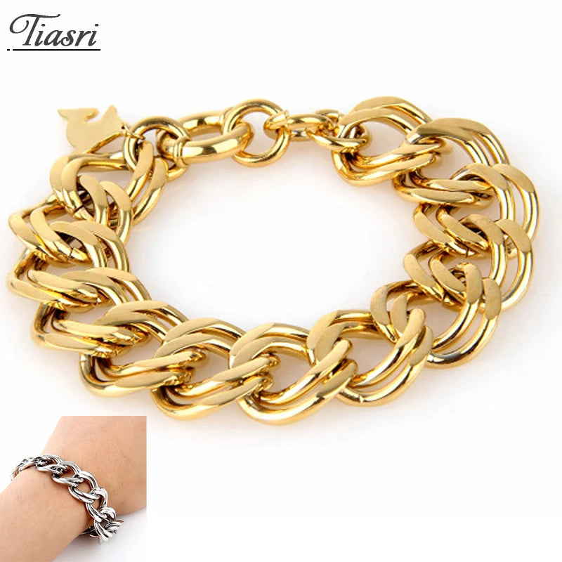 Tiasri Gothic Bracelet 316L Stainless Steel Punk Hip-Hop