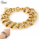 Tiasri Gothic Bracelet 316L Stainless Steel Punk Hip-Hop