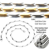 3mm Stainless Steel Bohemian Necklace Men Women