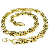 Tiasri 9mm Silver Rope Chain Necklace DIY Jewelry Making