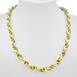 Tiasri 9mm Silver Rope Chain Necklace DIY Jewelry Making