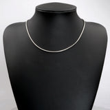 Tiasri Stainless Steel Choker Collar Chain Link Snake Chain Necklace