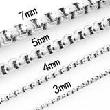 Tiasri Silver Necklace Bracelet Set 316L Stainless Steel Choker Gift