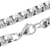 Tiasri Silver Necklace Bracelet Set 316L Stainless Steel Choker Gift