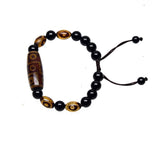 Tibet 9 Eyes 3 Eyes Agate DZI 8mm Bracelet Agate Beads Woven Bracelet