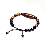 Tibet 9 Eyes 3 Eyes Agate DZI 8mm Bracelet Agate Beads Woven Bracelet
