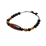 Tibet 9 Eyes 3 Eyes Agate DZI 8mm Bracelet Agate Beads Woven Bracelet
