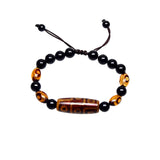 Tibet 9 Eyes 3 Eyes Agate DZI 8mm Bracelet Agate Beads Woven Bracelet