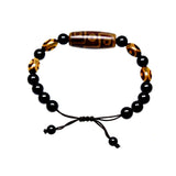 Tibet 9 Eyes 3 Eyes Agate DZI 8mm Bracelet Agate Beads Woven Bracelet