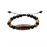 Tibet 9 Eyes 3 Eyes Agate DZI 8mm Bracelet Agate Beads Woven Bracelet