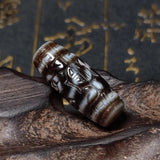 Tibet 2 Eyes Totem Carving Dzi Beads