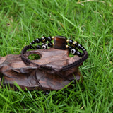 Tibet 3 Eyes Tortoise Dzi Beads Bracelet