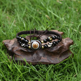 Tibet 3 Eyes Tortoise Dzi Beads Bracelet