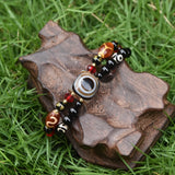 Tibet 3 Eyes Tortoise Dzi Beads Bracelet