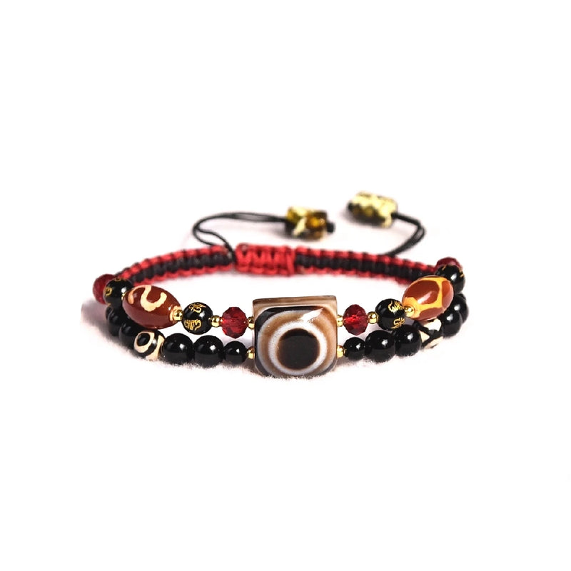 Tibet 3 Eyes Tortoise Dzi Beads Bracelet