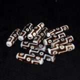 Tibet 9 Eyes Totem Pattern DZI Old Agate Beads For Amulet Jewelry