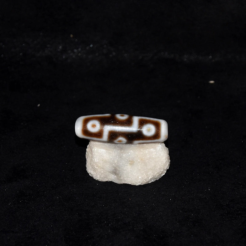 Tibet 9 Eyes Totem Pattern DZI Old Agate Beads For Amulet Jewelry