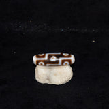 Tibet 9 Eyes Totem Pattern DZI Old Agate Beads For Amulet Jewelry