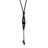 Tibet Agate DZI Pendant Women's Necklace Smooth Surface Amulet