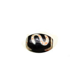 Tibet Agate DZi Beads Blood Red Agate Beads Money Hook & Tiger Teeth 12*16mm