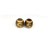 Tibet Agate Dzi Bead 17*19mm Light Brown Oval Beads Sun&moon&stars Dzi Beads