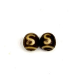 Tibet Agate Dzi Bead 17*19mm Light Brown Oval Beads Sun&moon&stars Dzi Beads