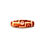 Orange 9 Eyes Dzi Bead Dragon Agate Beads Men Women DIY