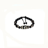 Tibet Agate Dzi Beads 12*29mm Eyes Dzi Money Hook Bracelets