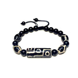 Tibet Agate Dzi Beads 9 Eyes Bracelet for Men & Women