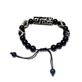 Tibet Agate Dzi Beads 9 Eyes Bracelet for Men & Women