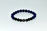 Tibet Agate Dzi Bead Bracelet Lapis Agate Beads Women's Jewelry