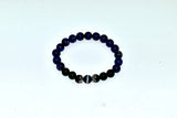 Tibet Agate Dzi Bead Bracelet Lapis Agate Beads Women's Jewelry