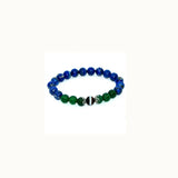 Tibet Agate Dzi Bead Bracelet Lapis Agate Beads Women's Jewelry