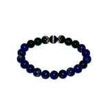 Tibet Agate Dzi Bead Bracelet Lapis Agate Beads Women's Jewelry