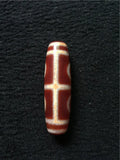 Tibetan Dzi Beads Red Chalcedony Pendant