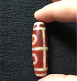 Tibetan Dzi Beads Red Chalcedony Pendant
