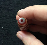 Tibetan Dzi Beads Red Chalcedony Pendant