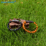 Tibet Black/white 9 Eyes Agate DZI 8mm Tiger Eye Bracelet
