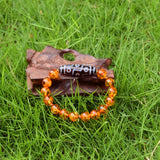Tibet Black/white 9 Eyes Agate DZI 8mm Tiger Eye Bracelet