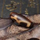 Tibet Brown/Beige God of Wealth Totem DZI Beads Agate Beads