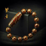Tibet Agate DZI Bead Bracelet Coconut Shell Amulet Men Women