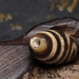 Tibet Brown/White 2 Eyes Totem 29mm Agate DZI Beads Men`s&Women`s Amulet