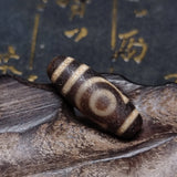 Tibet Brown/White 2 Eyes Totem 29mm Agate DZI Beads Men`s&Women`s Amulet