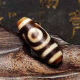 Tibet Brown/White 2 Eyes Totem 29mm Agate DZI Beads Men`s&Women`s Amulet