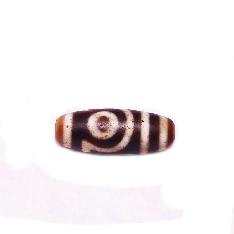 Tibet Brown/White 2 Eyes Totem 29mm Agate DZI Beads Men`s&Women`s Amulet