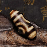 Tibet Brown/White 2 Eyes Totem 29mm Agate DZI Beads Men`s&Women`s Amulet