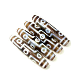 Tibet DZI Beads 12*55mm Agate Stone 9 Eyes DZI Amulet Jewelry DIY