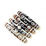 Tibet DZI Beads 12*55mm Agate Stone 9 Eyes DZI Amulet Jewelry DIY
